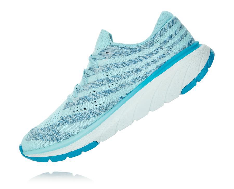 Zapatillas Asfalto Hoka One One Mujer - Cavu 3 - Azules - UZL146795